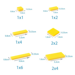 1x1 Round DIY Building Blocks