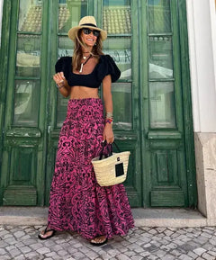 Casual All Match Boho Skirt