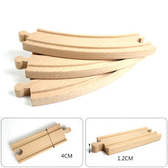 50PCS/Set Wooden Track Railway