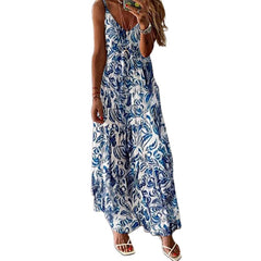 Women Boho Vintage Loose Dress