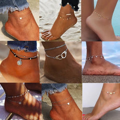 Boho Style Star Anklet