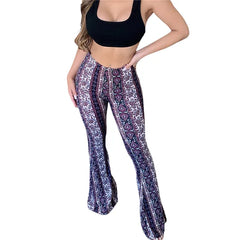 Boho Flare Pants Ethnic Tribal