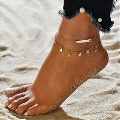 Boho Style Star Anklet