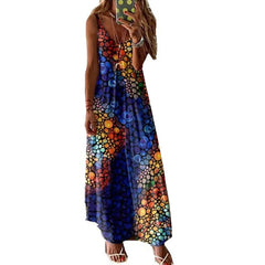 Women Boho Vintage Loose Dress