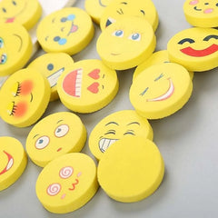 Smiley faces erasers - 32 pieces