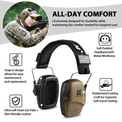 Shooters Hearing Protection Headphones ARM NEXT Sound-proof Earmuffs Noise canceling Headphones Ear Protective for Hunting