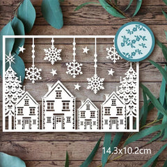 Piggy Craft metal cutting dies New Christmas Series Scrapbook paper craft