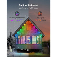 Permanent Outdoor Lights, Smart Outdoor String Light 120ft with 80 LED