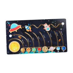 Wooden Space/Planets Jigsaw Puzzle for Toddlers