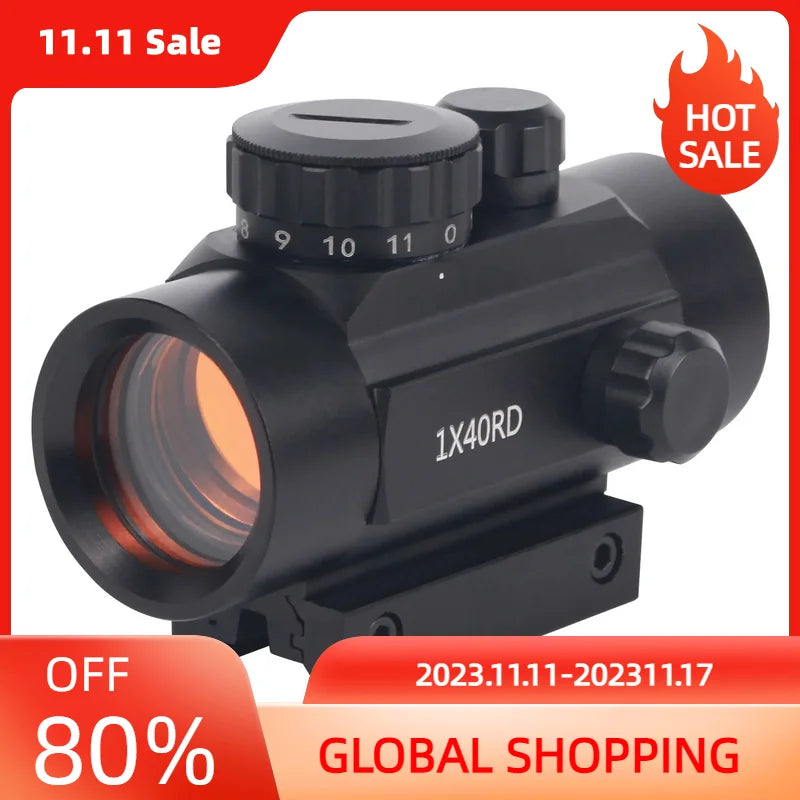 1x40 Red Dot Sight Rifle Scope