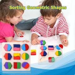 Wooden Geometric Shapes Toddler toys for kid