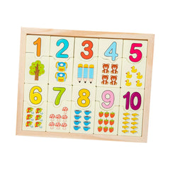 Montessori Preschool Learning Materials Wooden Board Game Wooden Montessori Math Toy for Toddlers Kids Girls Boys Birthday Gifts