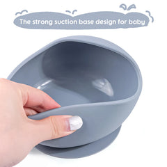 TYRY.HU Children's Tableware Baby Complementary Food Training Silicone Tableware Baby Suction Bowls Toddler Training Tableware