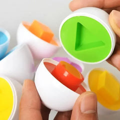 Baby's Eggs Matching Game for Identify Color Shape Inserts Construction Blocks Smart Early Educational Toys Puzzle Playing