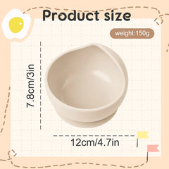 TYRY.HU Children's Tableware Baby Complementary Food Training Silicone Tableware Baby Suction Bowls Toddler Training Tableware