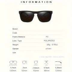 Square Polarized Sunglasses