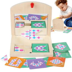 Colorful Geometric Mirror Puzzle Toy