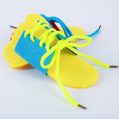 Clever Children Wooden Lacing Shoes Kids Early Educational Toy Toddler Tie Learning To Tie Shoelacesrn Toy Teaching Aids