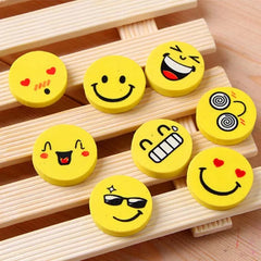 Smiley faces erasers - 32 pieces