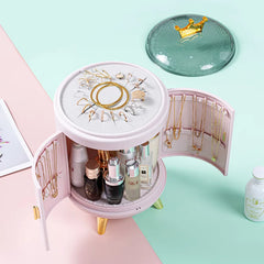 Makeup Storage Box Make Up Skincare Holder Jewelry Bag Cosmetics Organizer Plastic Container For Bathroom Dressing Table Home