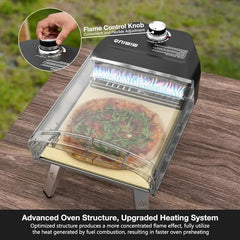 Portable Propane Ovens for Outside with 13 inch Stone, Ideal for Any Outdoor Kitchen