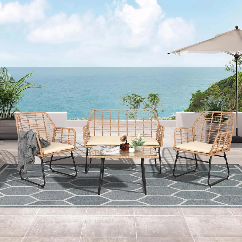 4 Piece Patio Conversation Sets