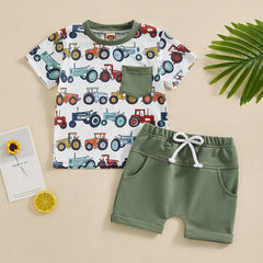 Baby Boys Summer Shorts Set