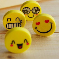 Smiley faces erasers - 32 pieces