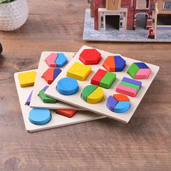 Wooden Geometric Shapes Toddler toys for kid