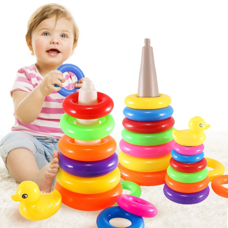 Animal Rainbow Stacking Tower