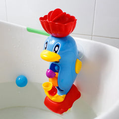 Kids Shower/Bath Toys - Cute Yellow Duck Waterwheel