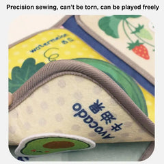 Toddler Cloth Book Cartoon Soft Cloth Books With Sound Decorative Hook And Loop Educational Nursery Toys Multifunctional