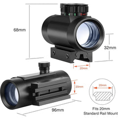 1X30mm Red Dot Sight Scope