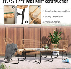 4 Piece Patio Conversation Sets