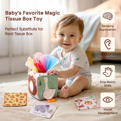 Magic Tissue Box, Educational Learning Activity Sensory Toys For Kids