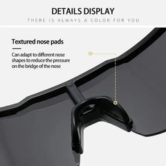 New men's and women's outdoor sports cycling, UV400, bicycle, driving, travel sunglasses can be paired with glasses cloth box