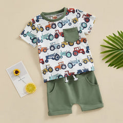 Baby Boys Summer Shorts Set