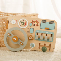 Montessori Toys - Baby Wooden Car Steering Wheel