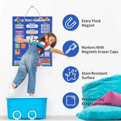 Preschool Magnetic Calendar for Kids