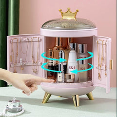 Makeup Storage Box Make Up Skincare Holder Jewelry Bag Cosmetics Organizer Plastic Container For Bathroom Dressing Table Home