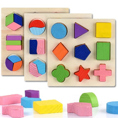 Wooden Geometric Shapes Toddler toys for kid