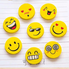 Smiley faces erasers - 32 pieces