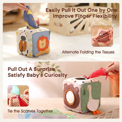 Magic Tissue Box, Educational Learning Activity Sensory Toys For Kids