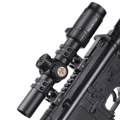 WESTHUNTER HD 1-6X24 IR Compact Scope Long Eye Relief Riflescopes Illuminated R/G Etched Glass Reticle Lock Reset Hunting Sights