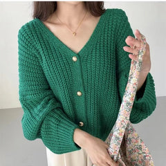 Sweater Cardigan Autumn And Winter New Loose Slimming Sweater