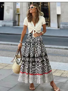 Casual All Match Boho Skirt