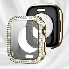 Bling Glass Cover for Apple Watch Case