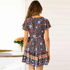 New Release Mini Floral Boho Dress